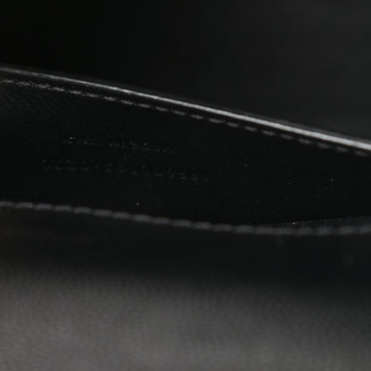 Saint Laurent Grain De Poudre Textured Mixed Matelasse Triquilt Medium Monogram Satchel Black 7 of 13
