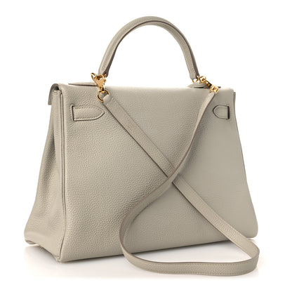 Hermes Togo Kelly Retourne 32 Gris Perle 3 of 12