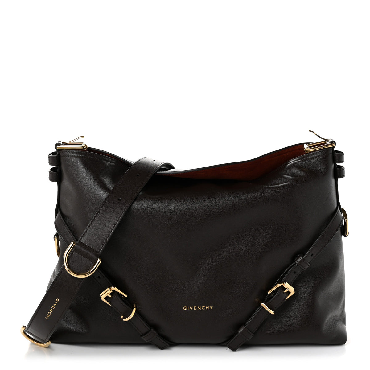 Calfskin Medium Voyou Bag Chocolate