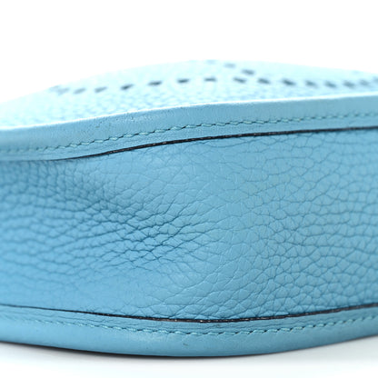 Hermes Taurillon Clemence Amazone Evelyne TPM Bleu du Nord Vert Verone 9 of 11