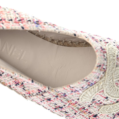 Chanel Tweed CC Espadrilles 37 Pink Black 8 of 8