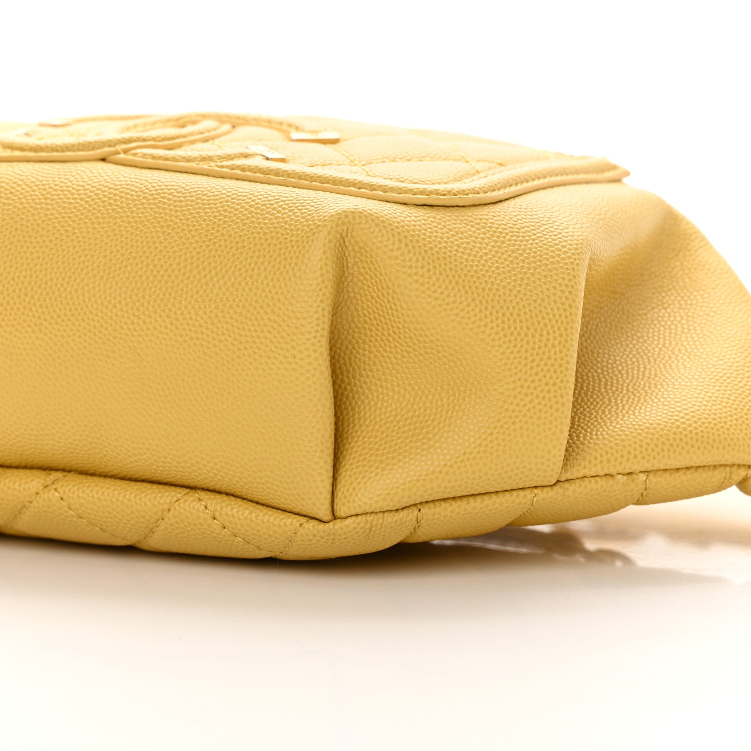 Chanel Caviar Quilted Filigree Waist Bag Yellow 10 of 15