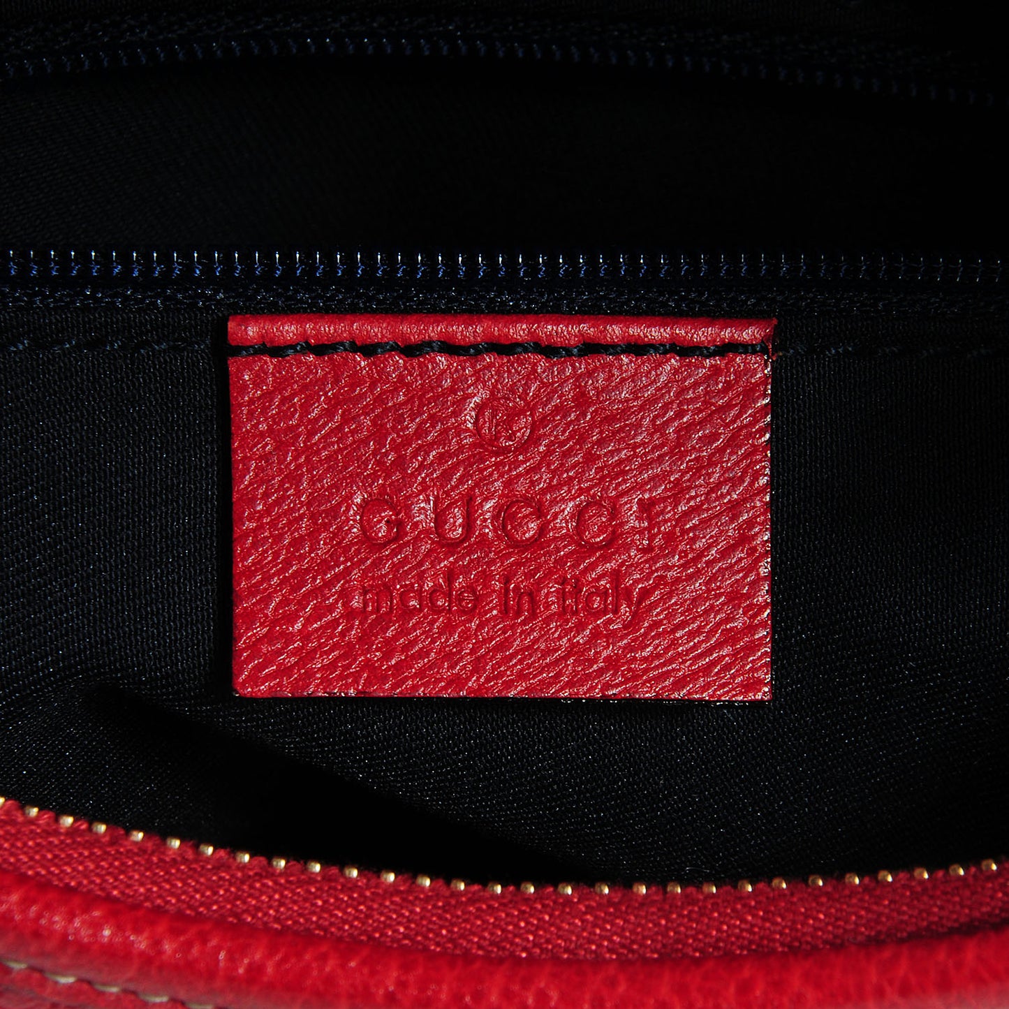 Leather Abbey D Ring Hobo Red