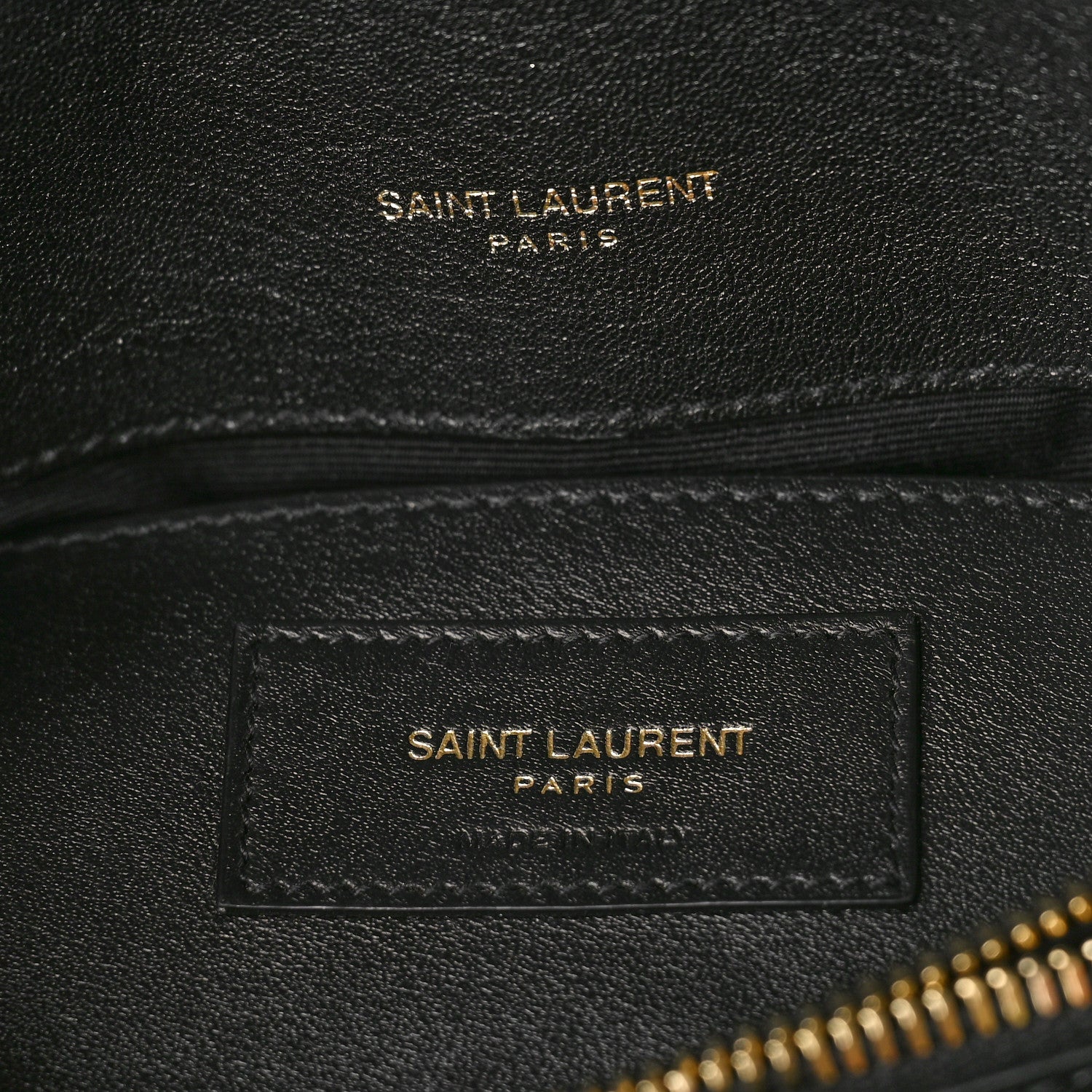 Saint Laurent Sheepskin Matelasse Chevron Monogram Medium College Bag Black 6 of 8