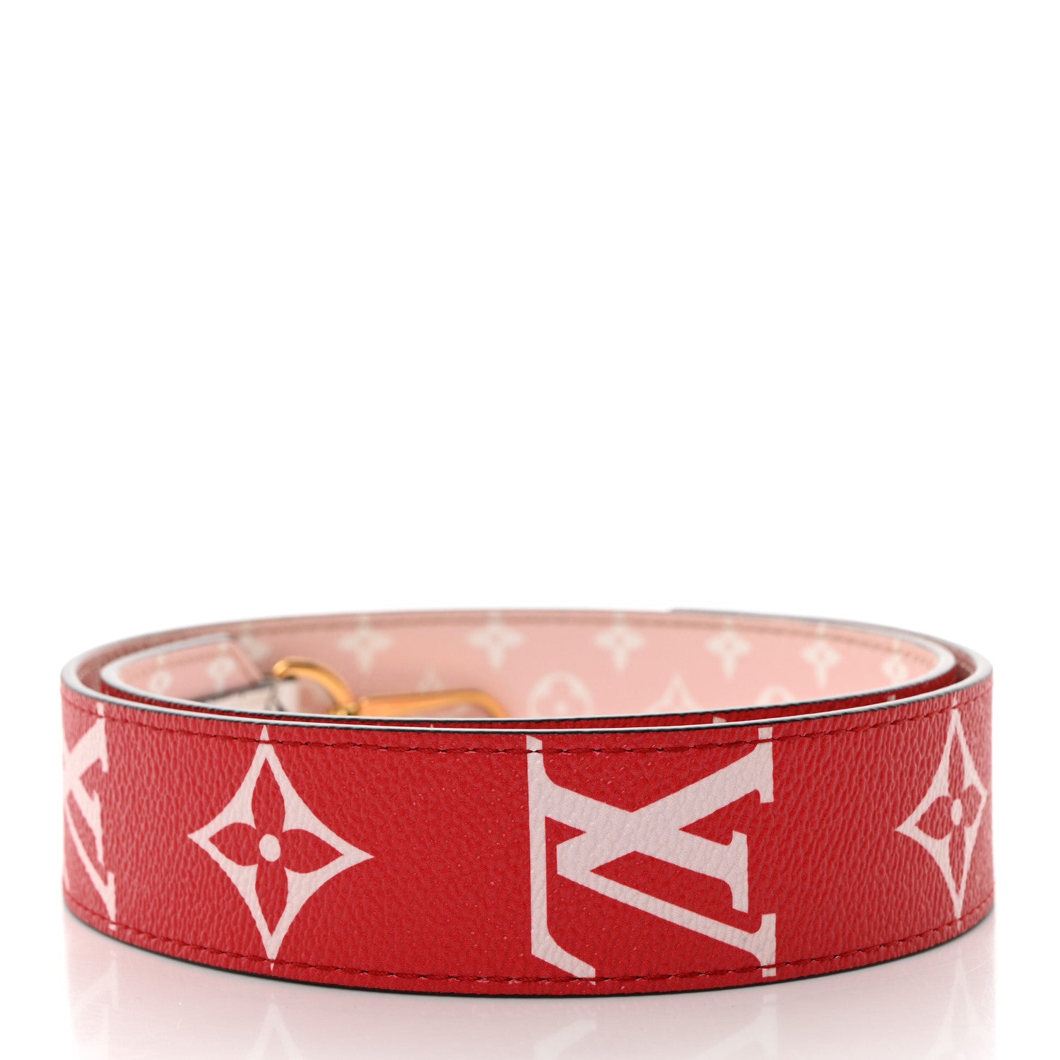 Louis Vuitton Monogram Giant Bandouliere Shoulder Strap Rouge 2 of 3
