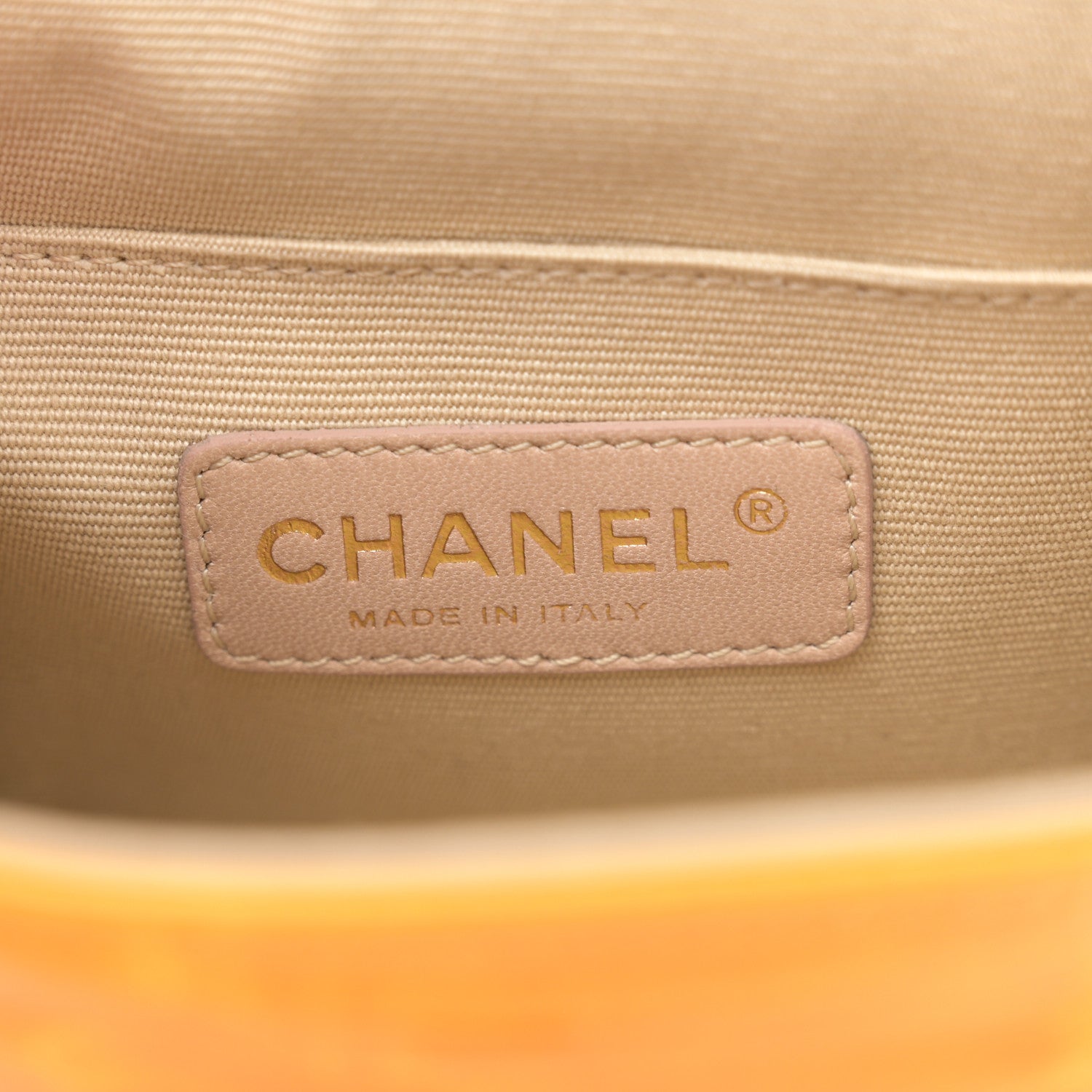 Chanel Glazed Calfskin Quilted Small Rita Top Handle Flap Yellow 5 of 9