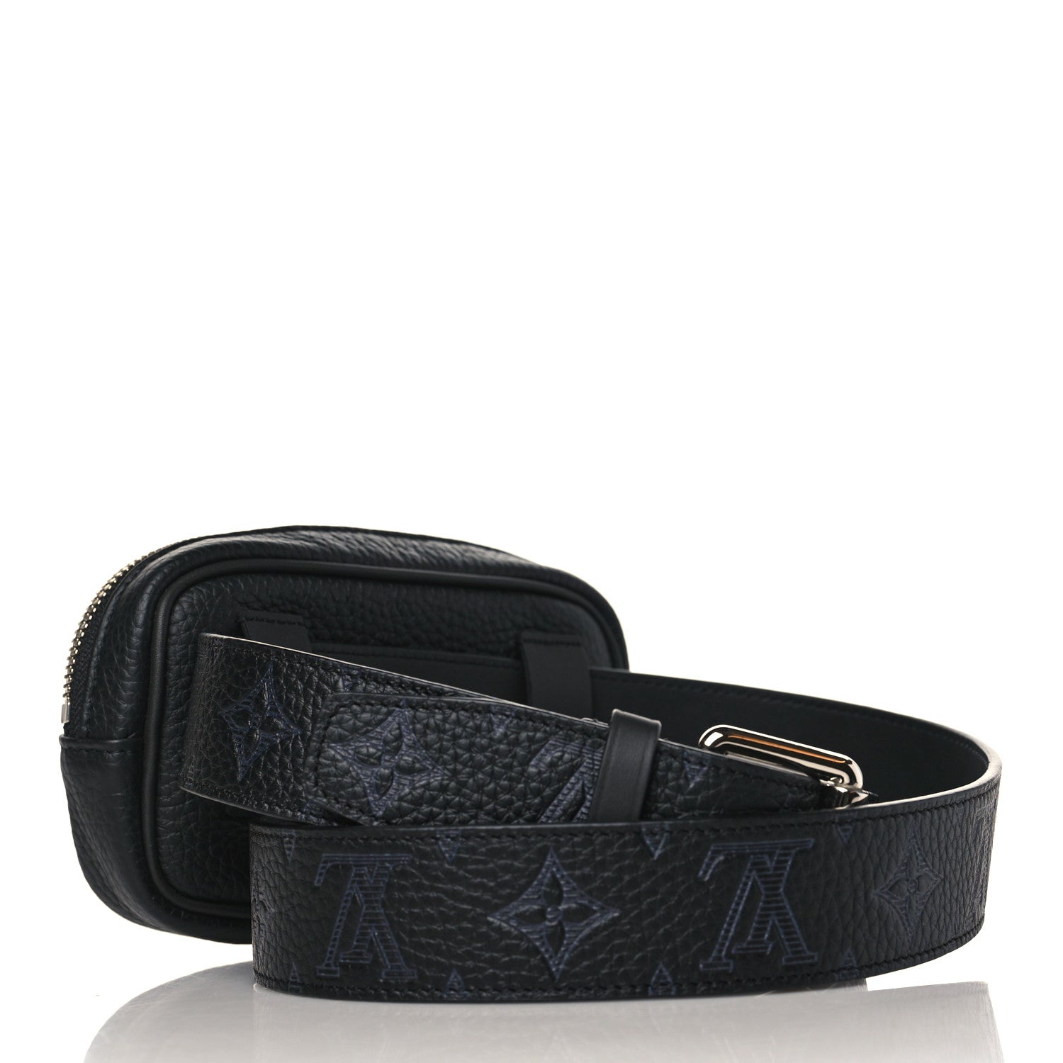 Louis Vuitton Taurillon Shadow Belt Bag 95 38 Black 2 of 8