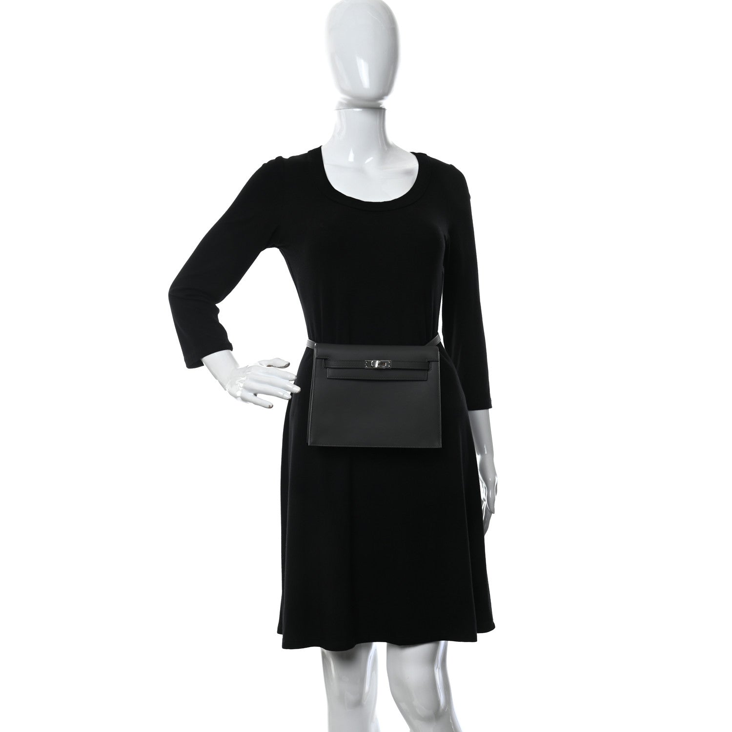 Hermes Swift Kelly Danse II Belt Bag Graphite 2 of 10