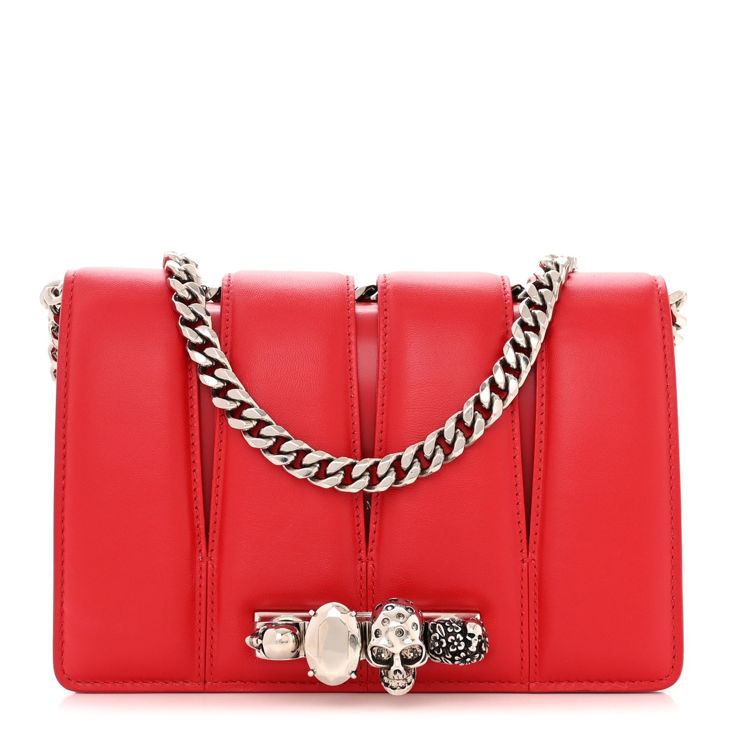 Calfskin Small Slash Bag Welsh Red