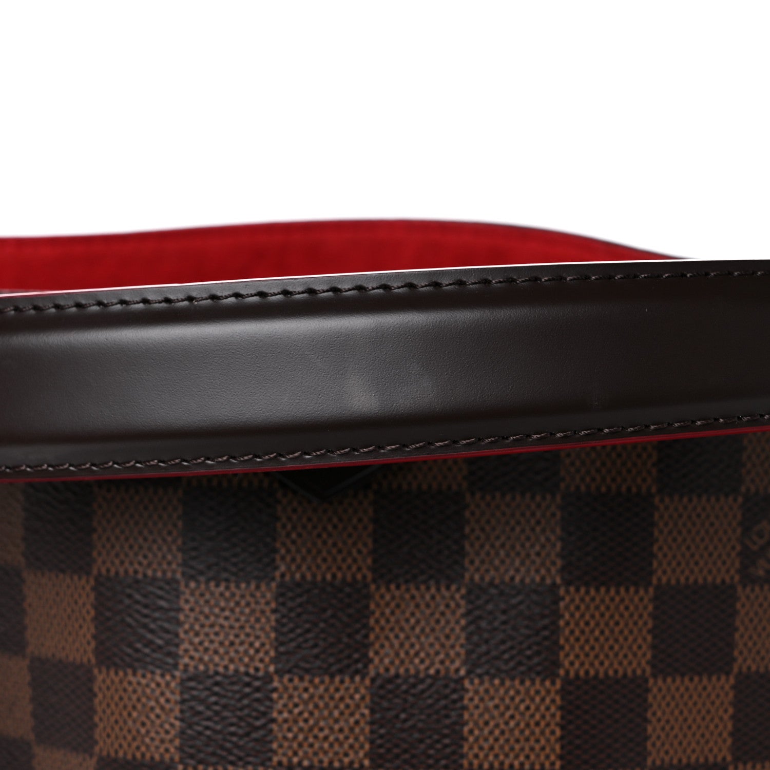 Louis Vuitton Damier Ebene Caissa Hobo Cherry 17 of 18