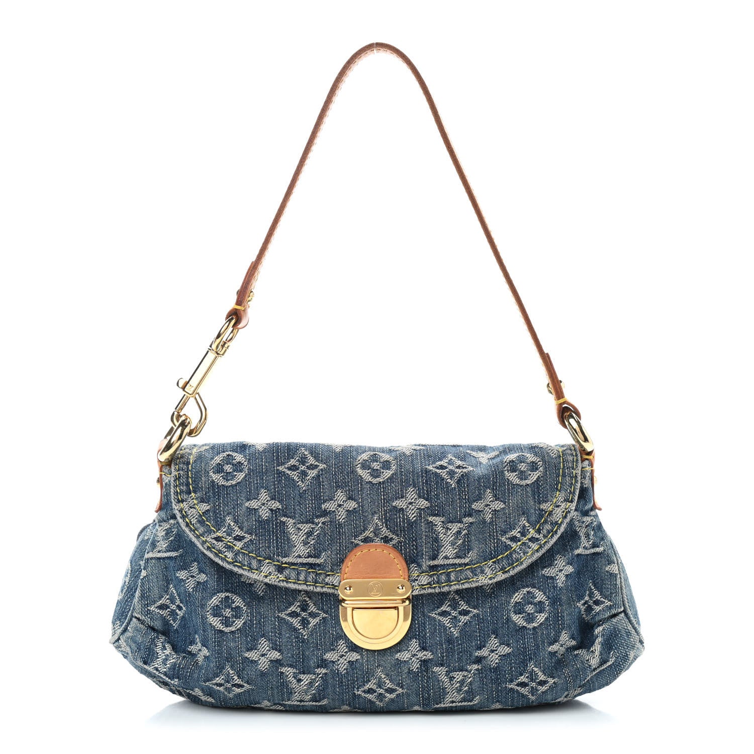 Louis Vuitton Monogram Denim Mini Pleaty Blue 1 of 9