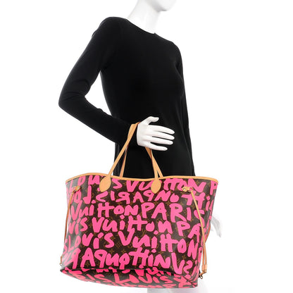Louis Vuitton Monogram Graffiti Neverfull GM Fuchsia 2 of 8