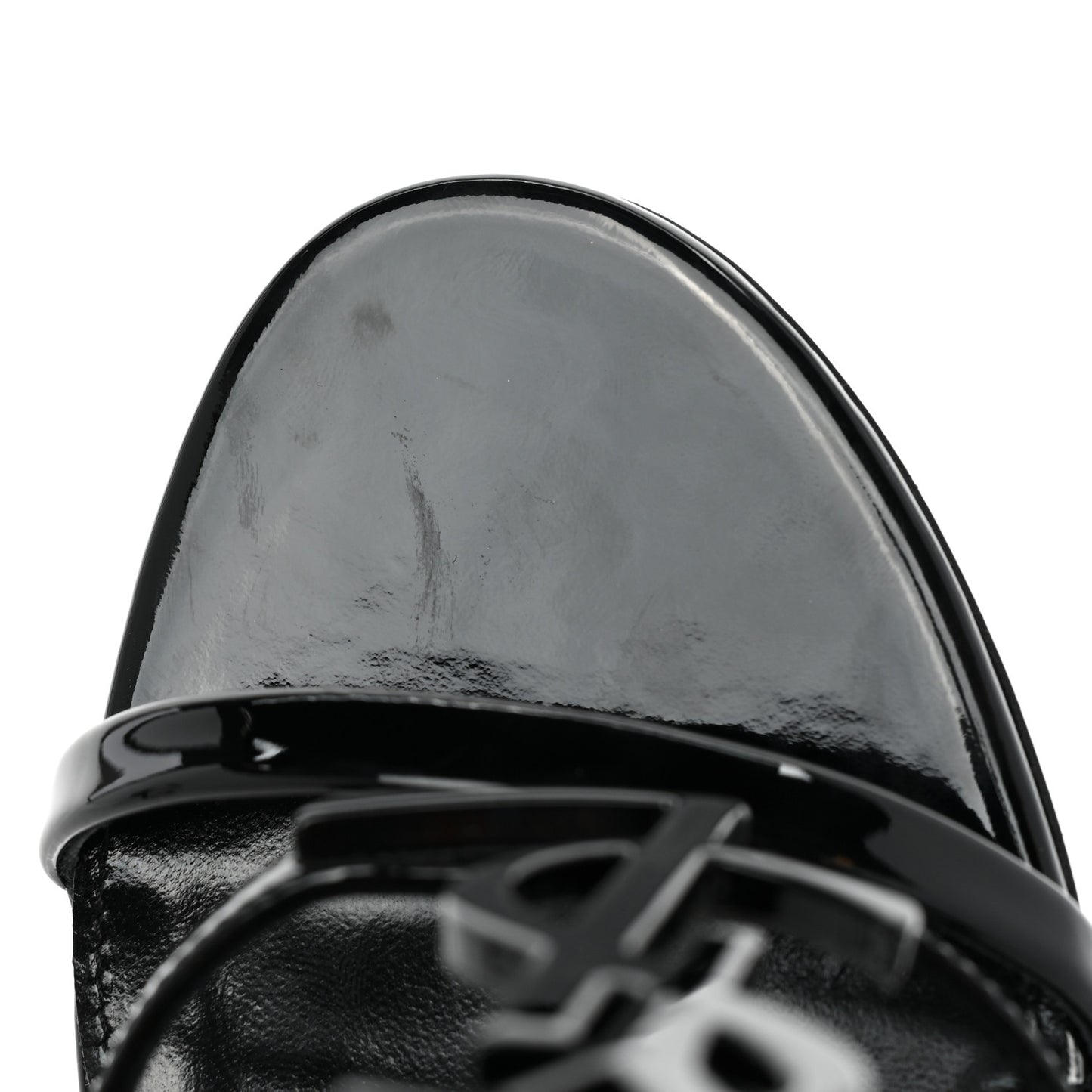 Patent Cassandra 100 Ankle Strap Sandals 38.5 Black