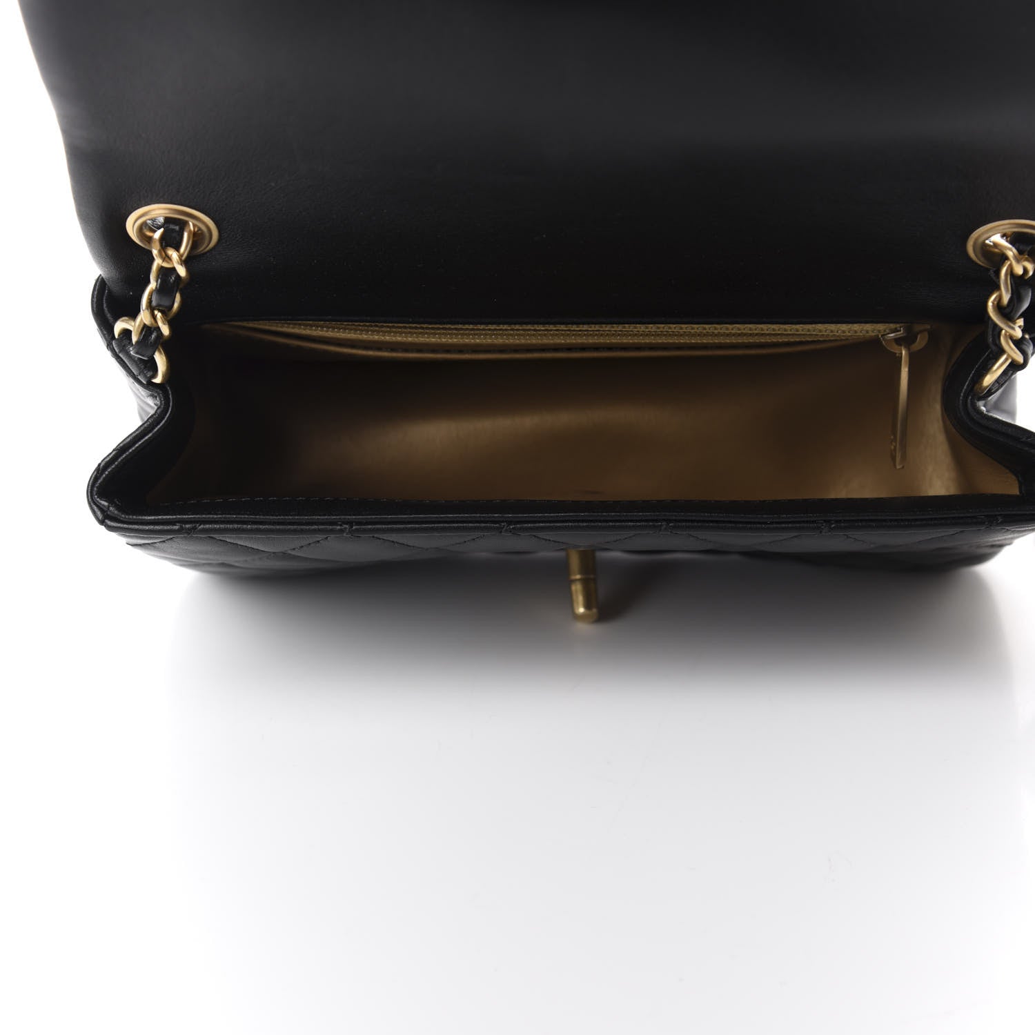 Chanel Lambskin Quilted Mini Rectangular Pearl Crush Flap Black 5 of 11