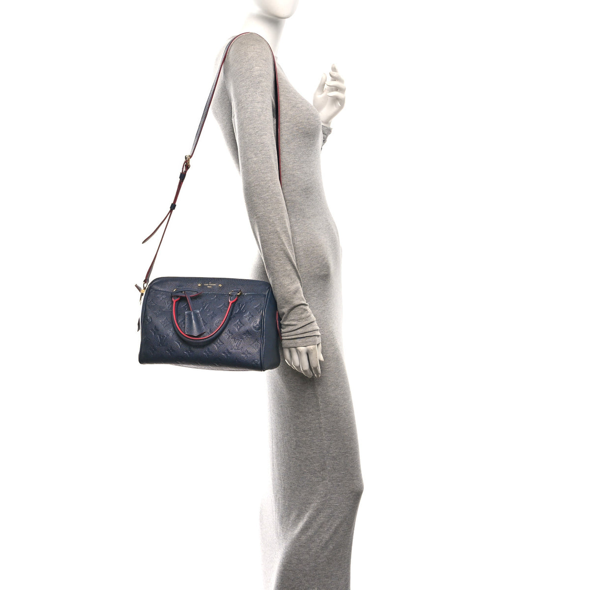 Louis Vuitton Empreinte Speedy Bandouliere 25 NM Marine Rouge 2 of 10