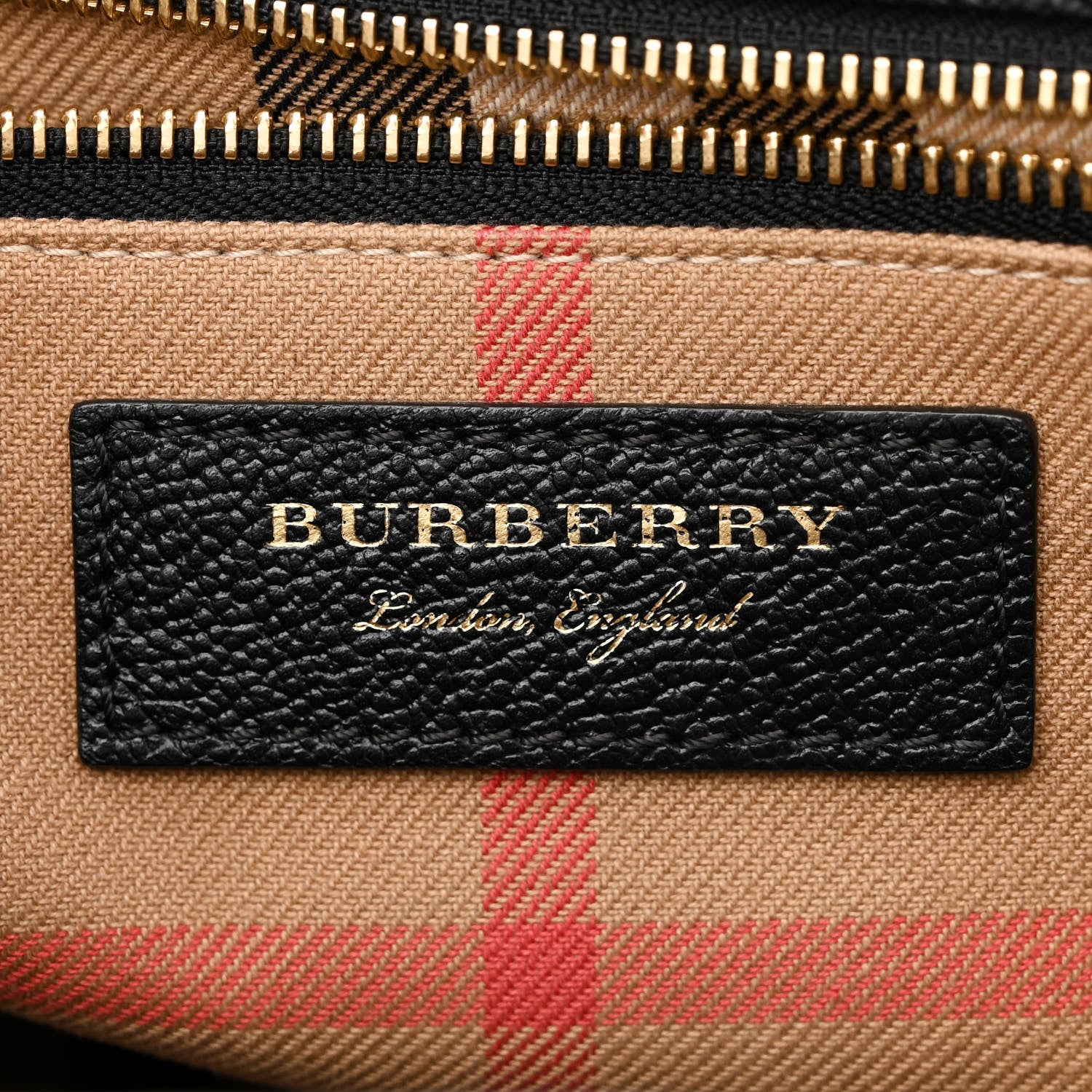 Burberry Soft Grain Calfskin Medium Buckle Tote Black 6 of 14
