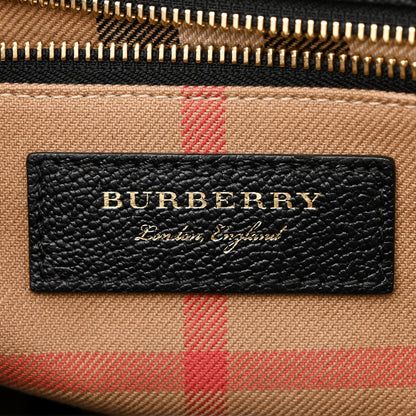 Burberry Soft Grain Calfskin Medium Buckle Tote Black 6 of 14