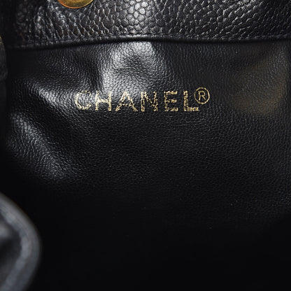 Chanel Caviar CC Drawstring Shoulder Bag Black 6 of 13