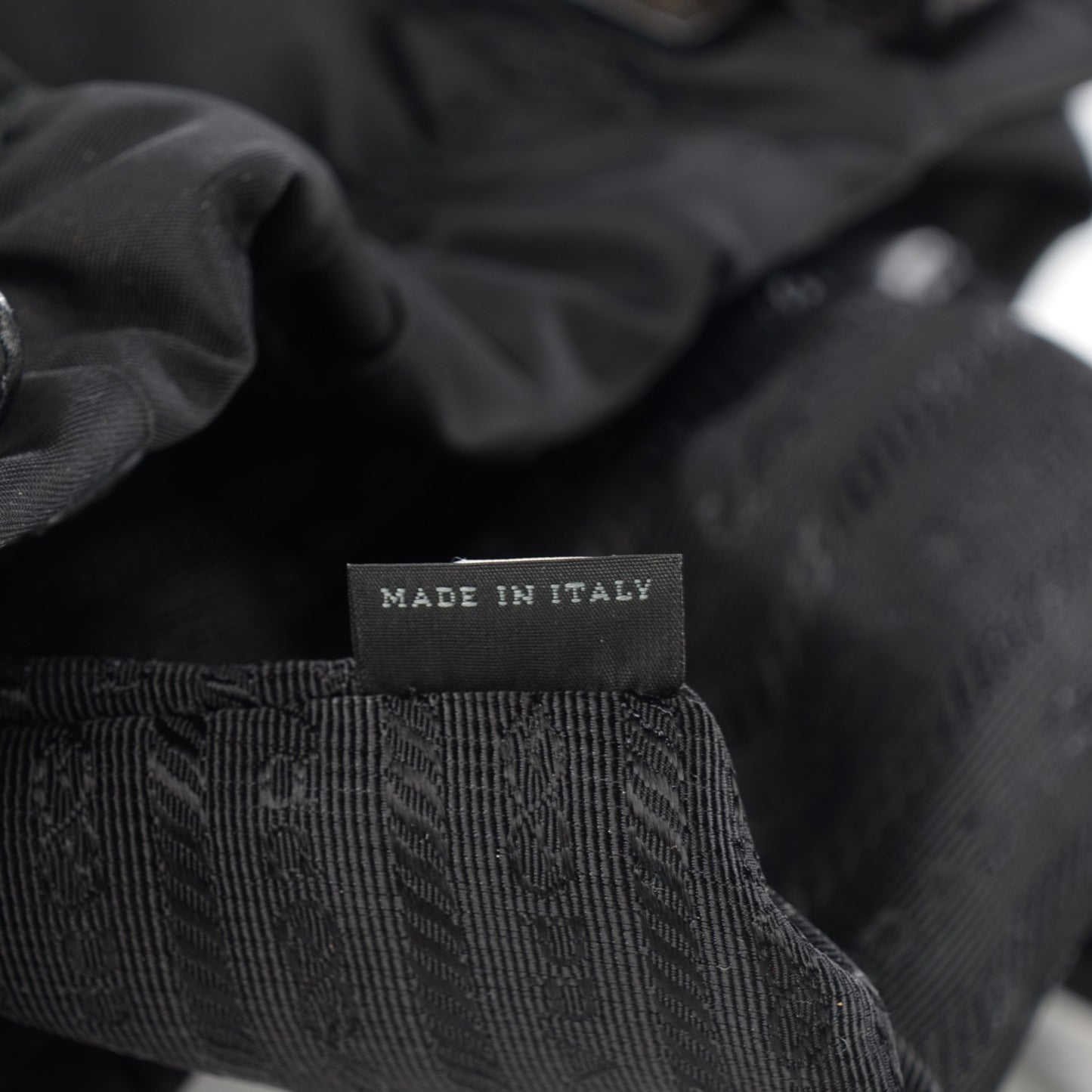 Tessuto Nylon Gaufre Tote Nero Black