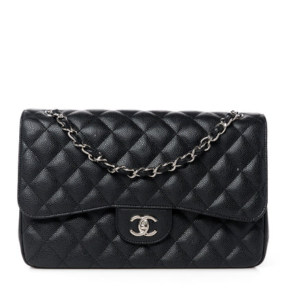 Chanel Caviar Quilted Jumbo Double Flap Black 1 of 11