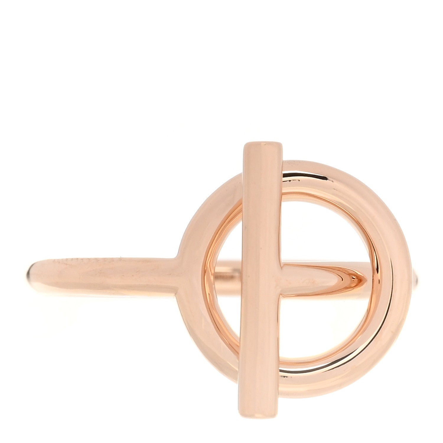 Hermes 18K Rose Gold PM Echappee Ring 52 6 1 of 5