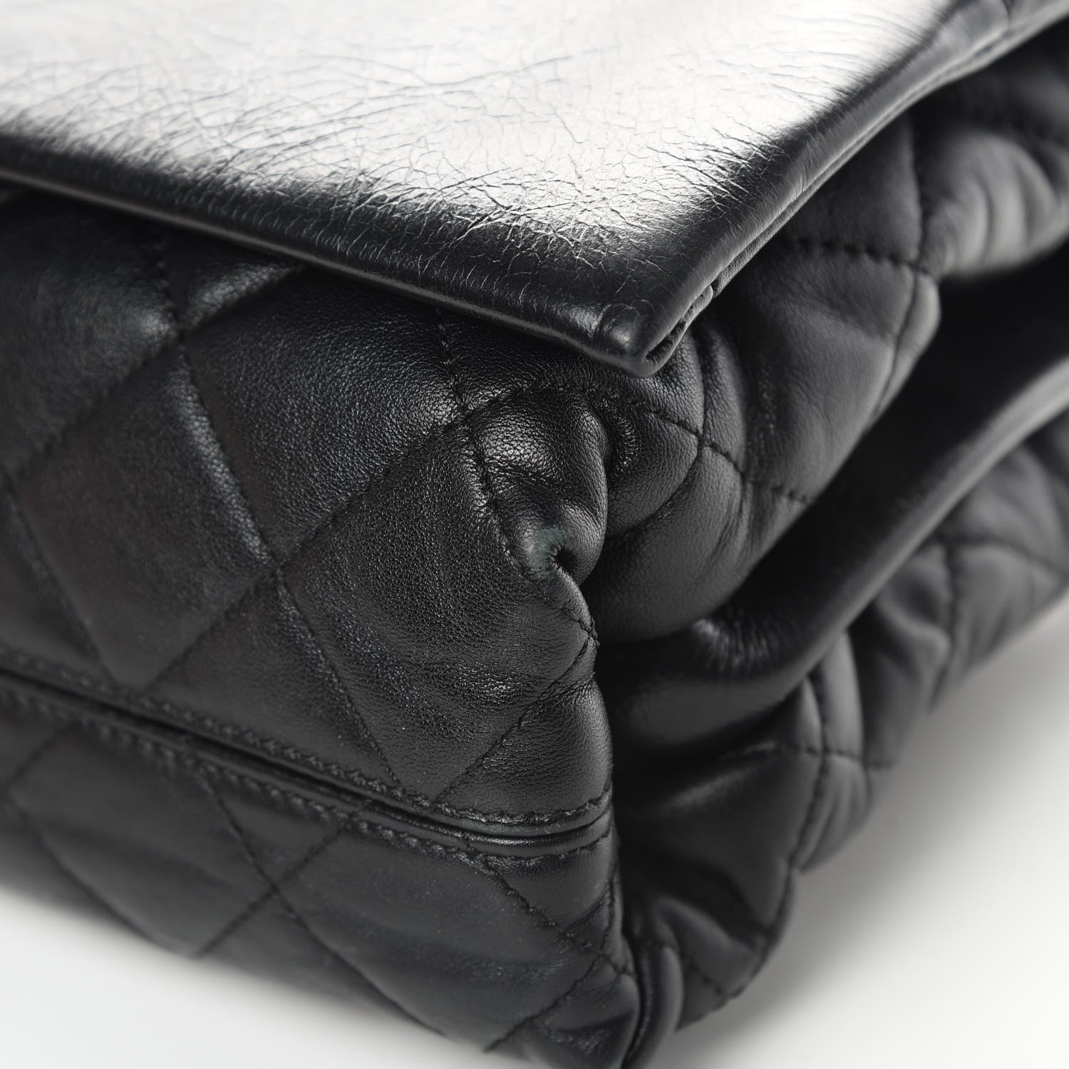 Chanel Calfskin Quilted Jumbo Soft Elegance Flap Black 10 of 16