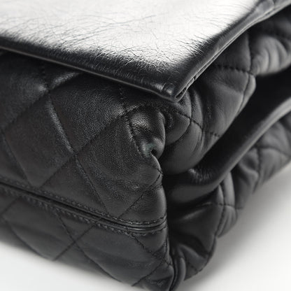 Chanel Calfskin Quilted Jumbo Soft Elegance Flap Black 10 of 16