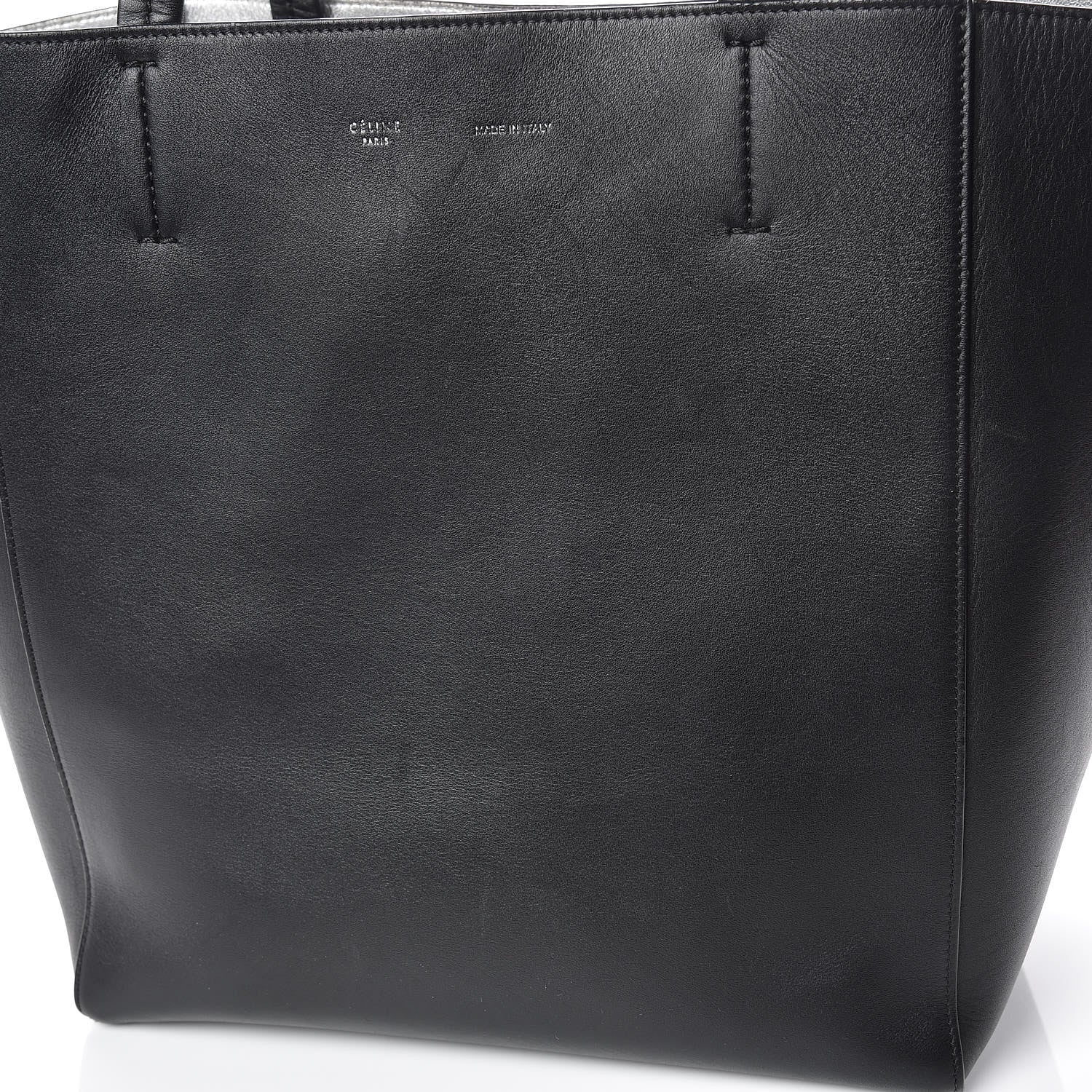 Celine Soft Grained Calfskin Medium Horizontal Cabas Phantom Black 18 of 19