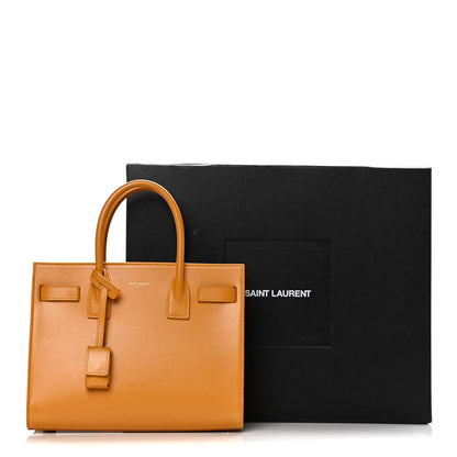 Saint Laurent Palmelatto Calfskin Baby Sac De Jour Senape Yellow 14 of 14