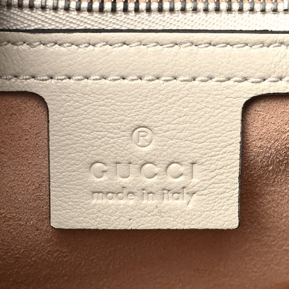 Gucci Vintage Effect Calfskin Matelasse Diagonal Small Torchon GG Marmont Shoulder Bag Blue Agata Mystic White 6 of 11