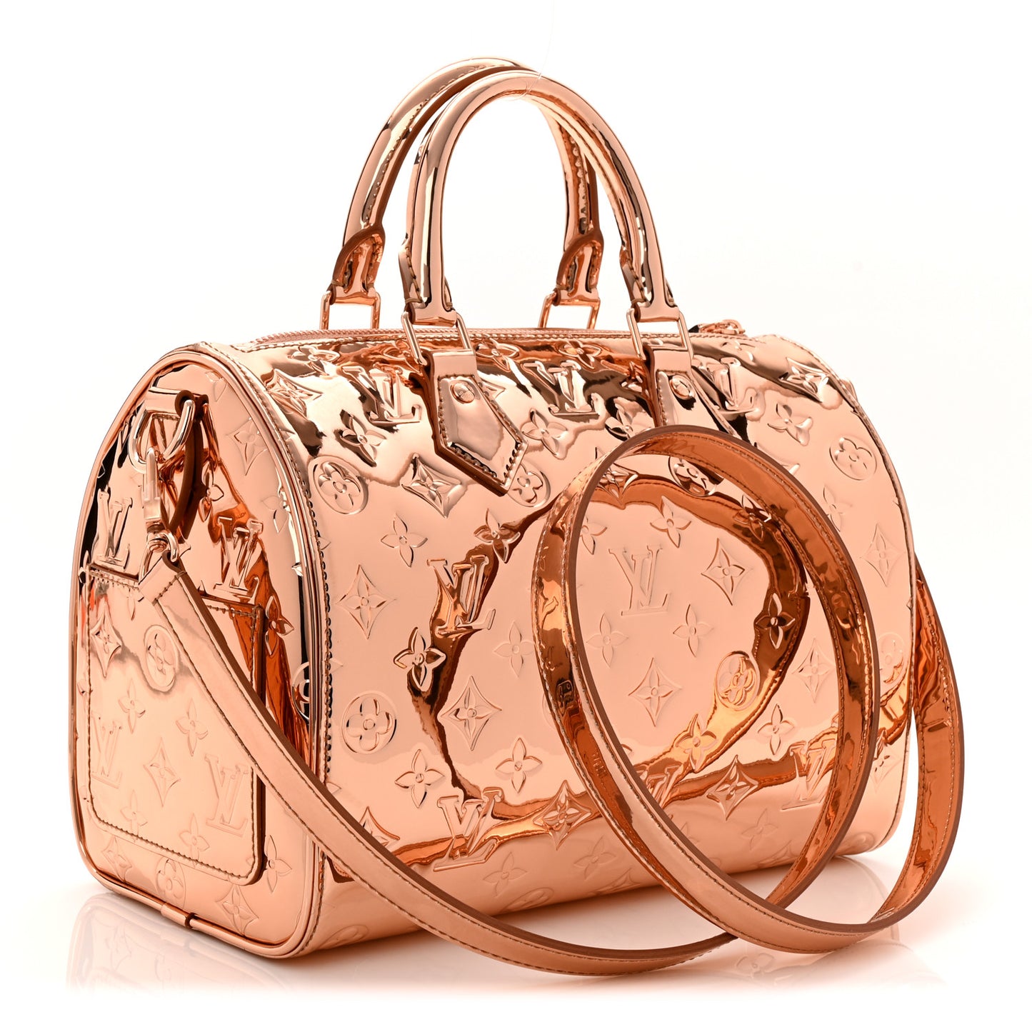Monogram Miroir Speedy Bandouliere 25 Copper