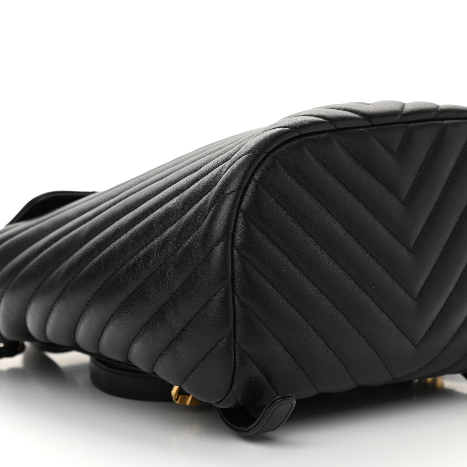 Chanel Calfskin Chevron Quilted Small Urban Spirit Backpack Black 9 of 10