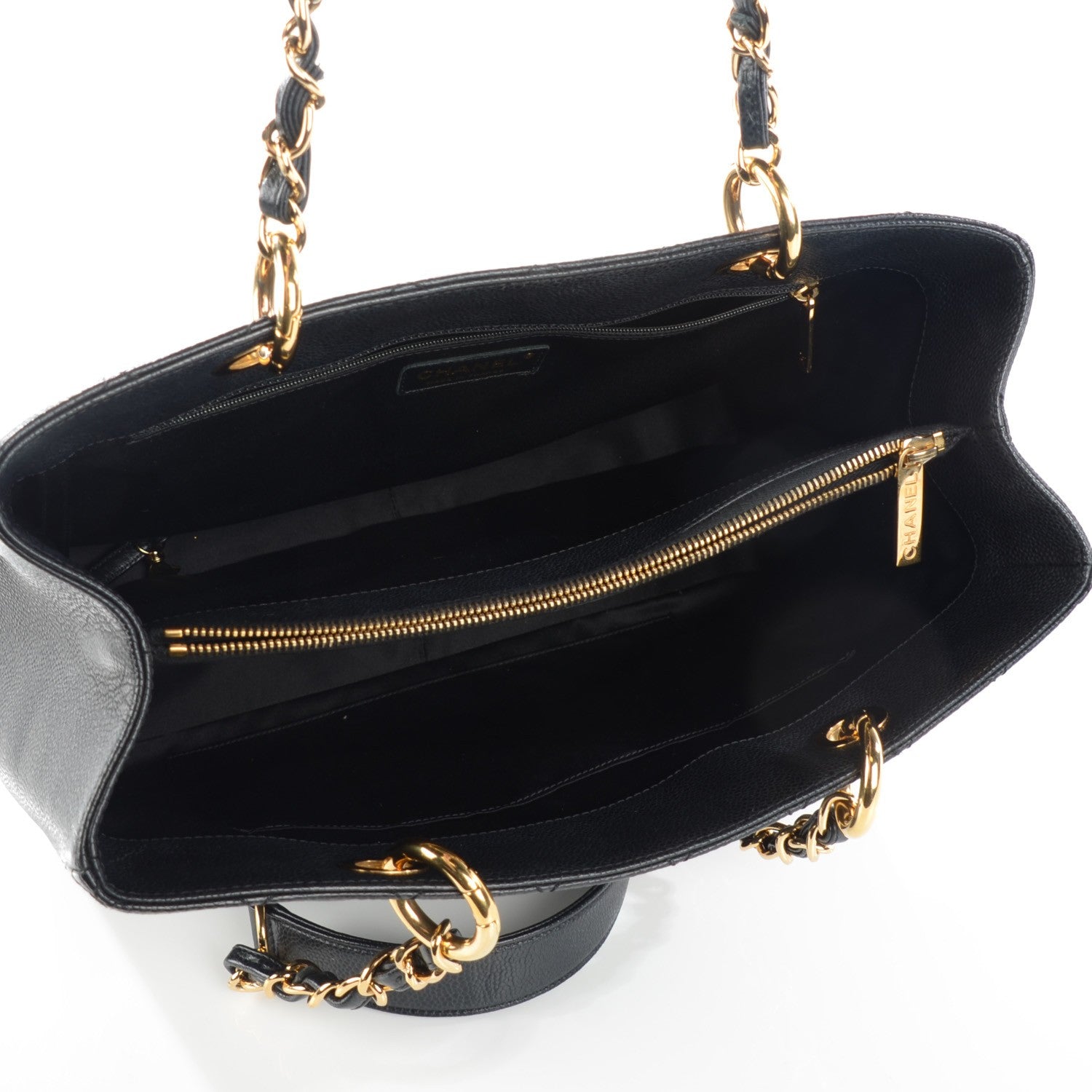 Chanel Caviar Quilted Grand Shopping Tote GST Black 5 of 7
