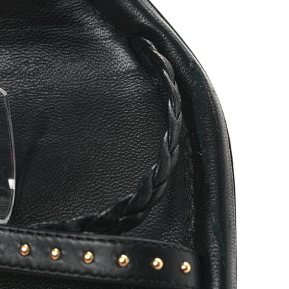 Louis Vuitton Calfskin Signature Ankle Strap Sandals 41 Black 9 of 9