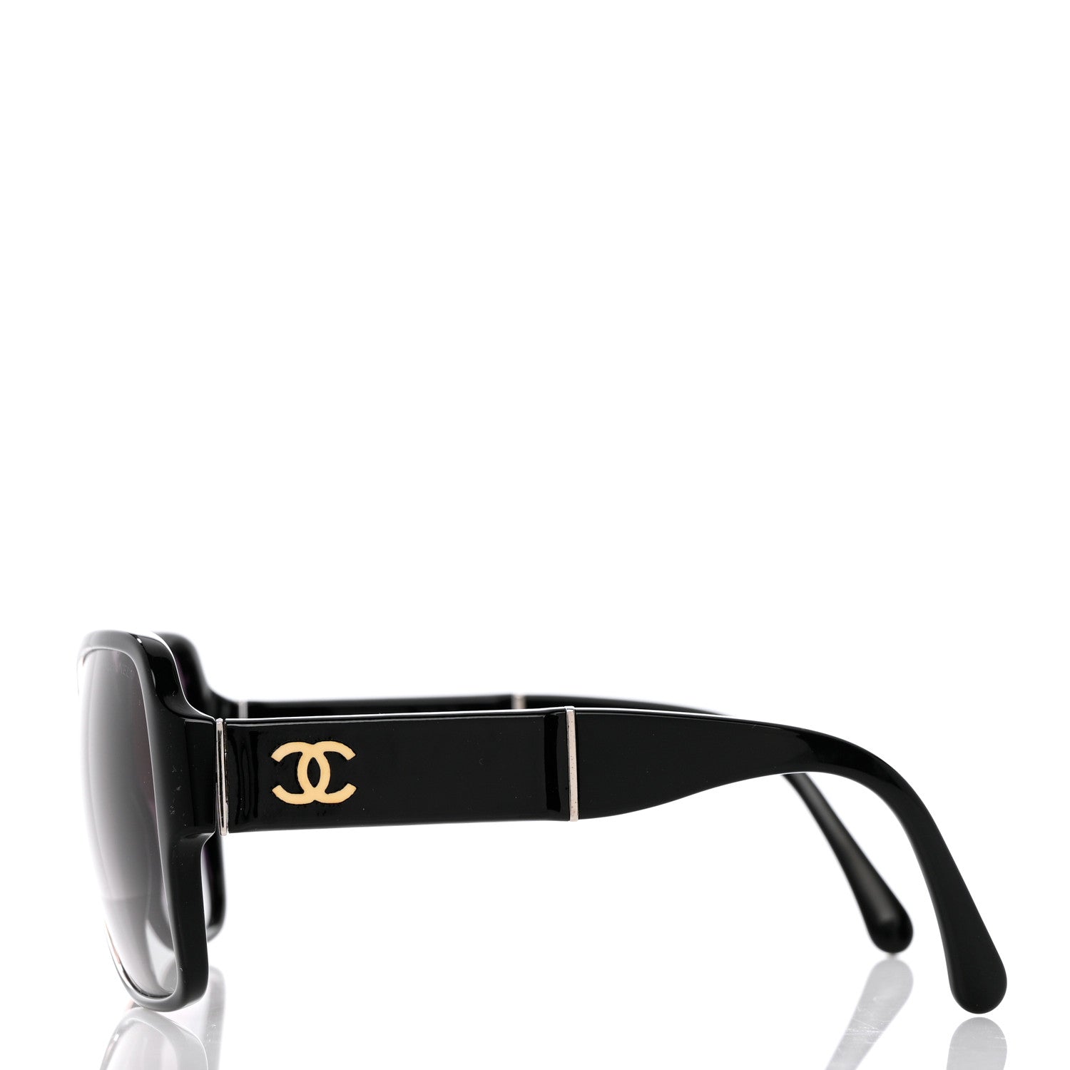 Chanel CC Sunglasses 1345 Black 3 of 7
