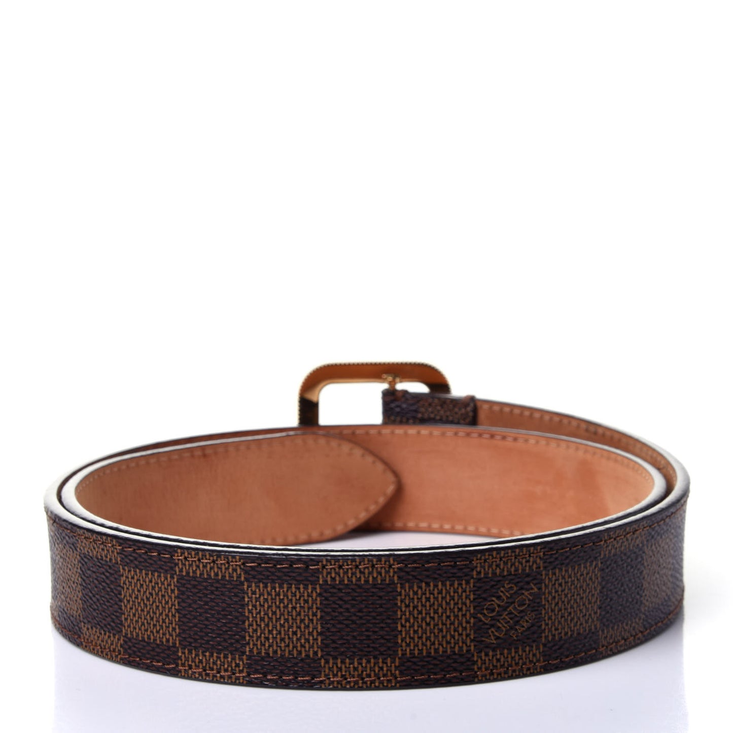 Damier Ebene Tresor Belt 80 32