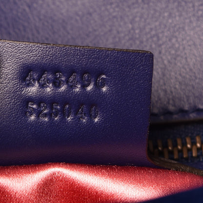 Gucci Velvet Matelasse Medium GG Marmont Shoulder Bag Cobalt Blue 7 of 7
