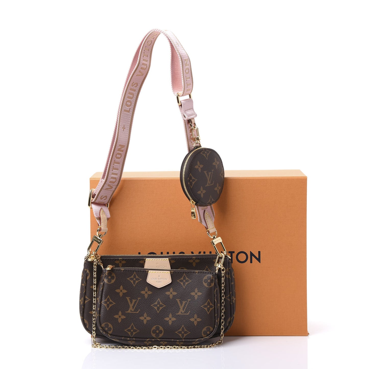 Monogram Multi Pochette Accessories Rose Clair