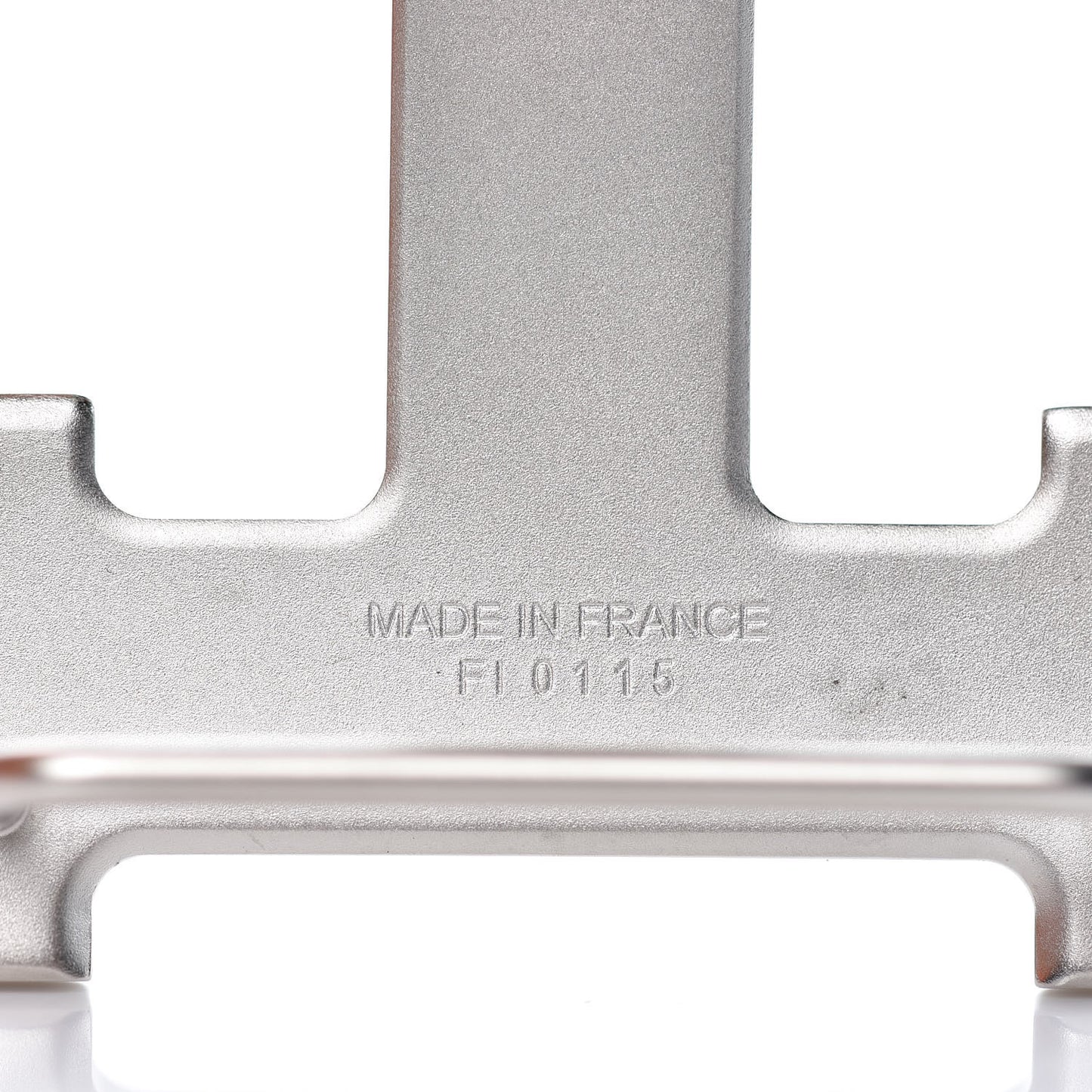 Palladium Martelee 32mm H Belt Buckle Silver
