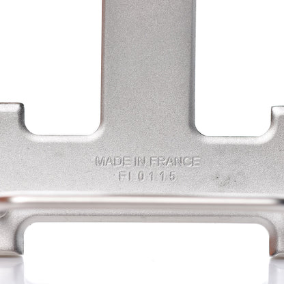 Hermes Palladium Martelee 32mm H Belt Buckle Silver 3 of 4