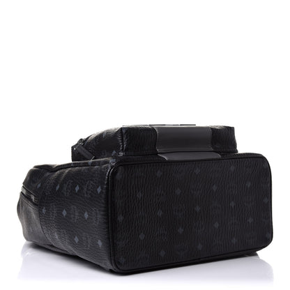 MCM Visetos Medium Stark Logo Stripe Backpack Black 7 of 21
