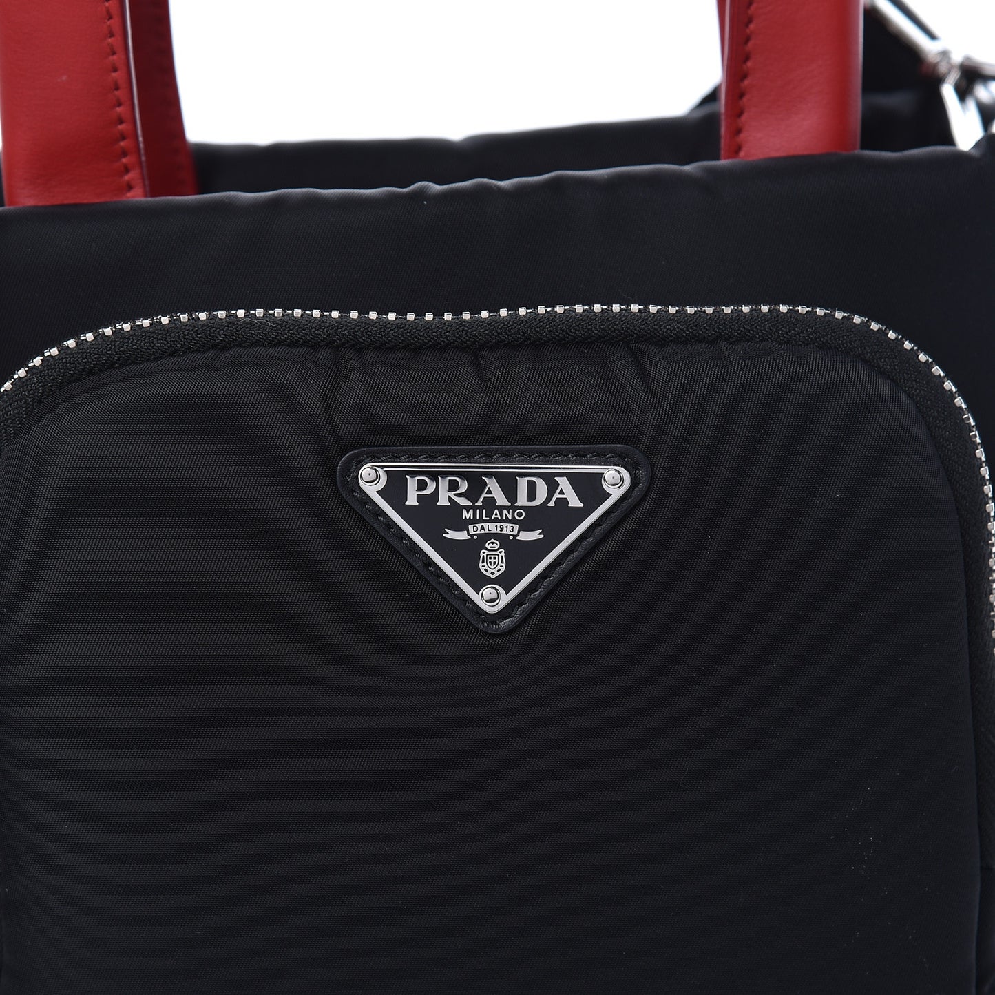 Tessuto Nylon Pocket Small Cargo Tote Black Fuoco