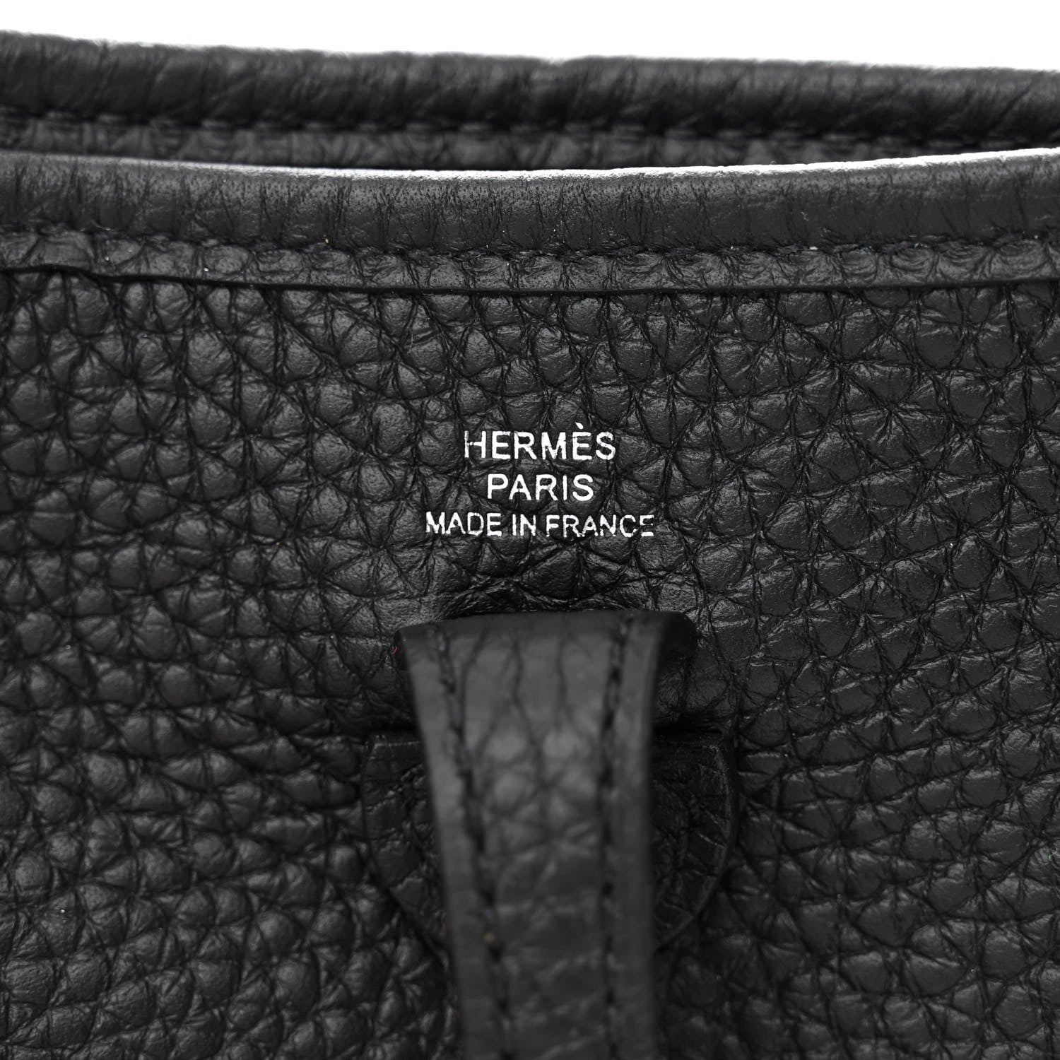 Hermes Taurillon Clemence Evelyne TPM Black 6 of 11