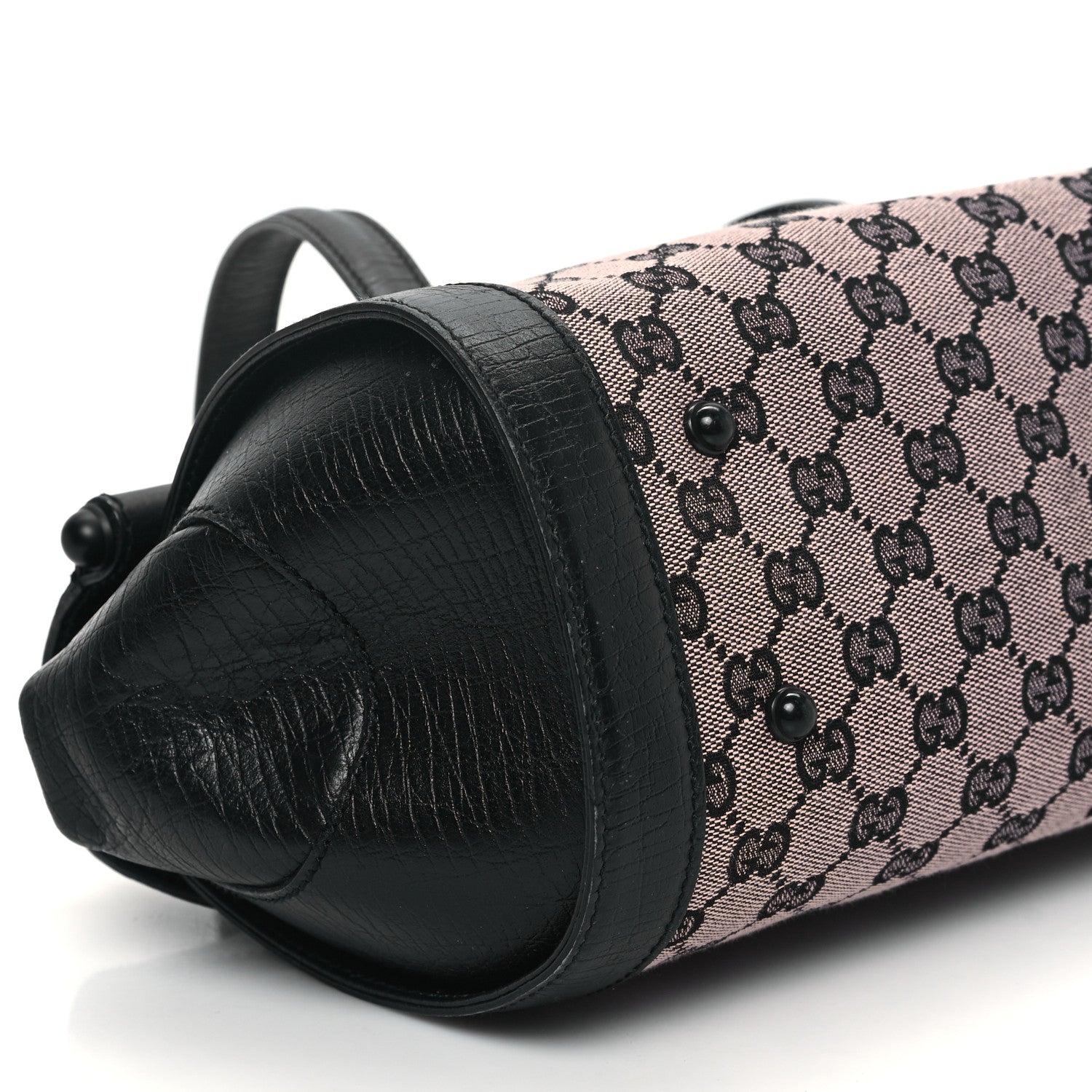 Gucci Monogram Bamboo Bullet Bag Black 9 of 11