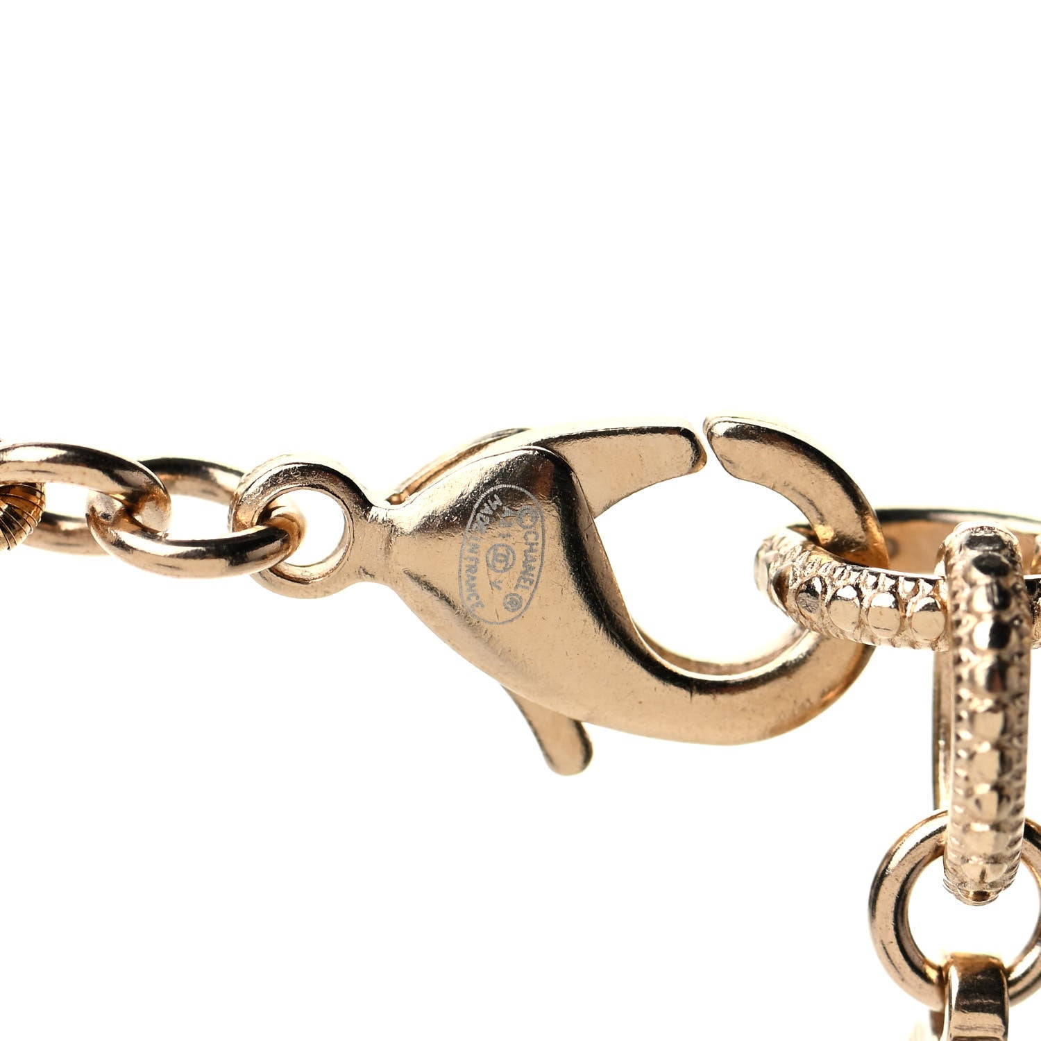 Chanel Pearl Crystal CC Short Necklace Gold 4 of 4