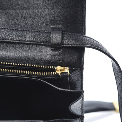 Celine Goatskin Medium Classic Box Flap Bag Black 9 of 16