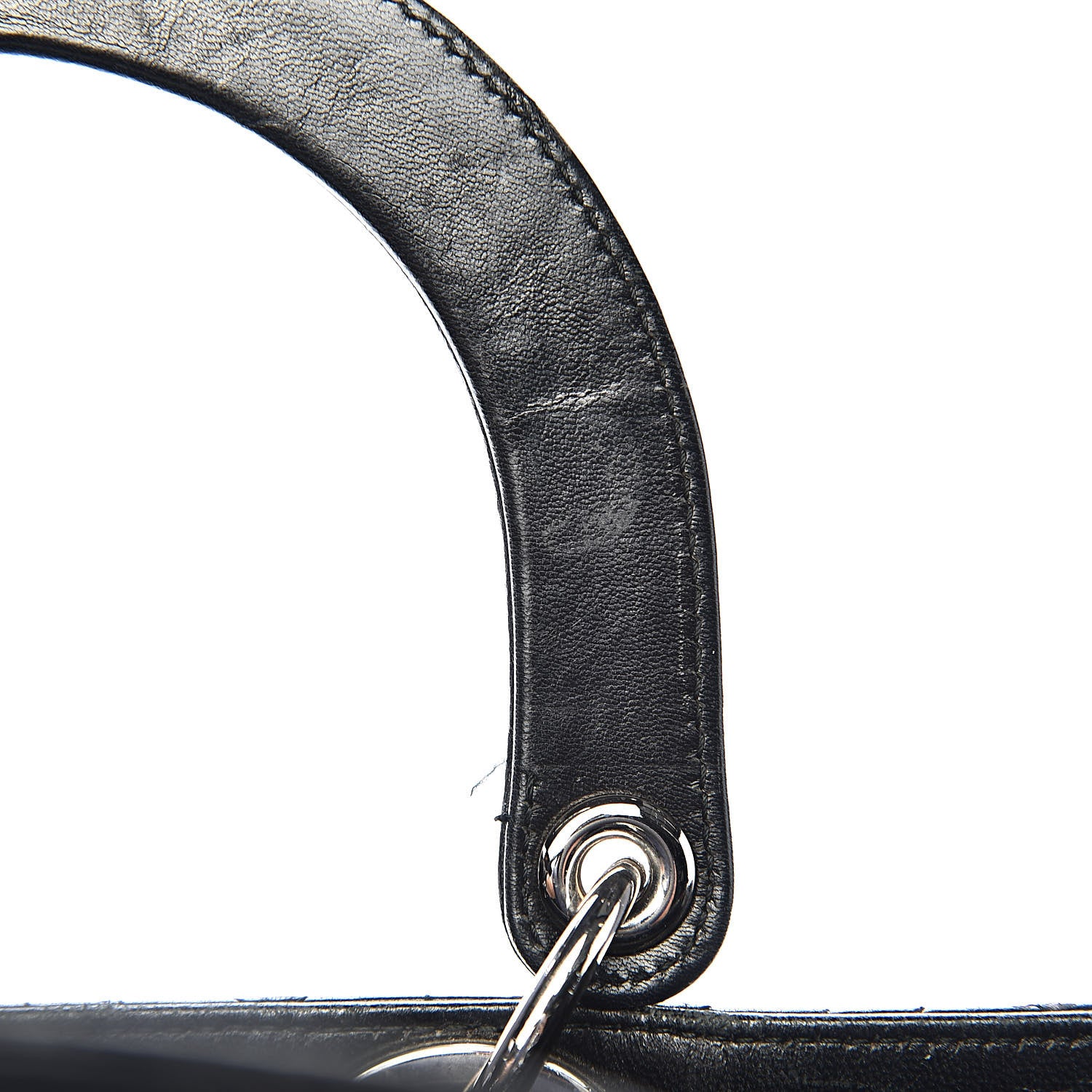 Christian Dior Lambskin Cannage Large Lady Dior Black 13 of 17