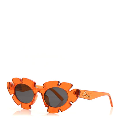 Loewe Acetate Nylon Flower Sunglasses LW40088U Transparent Orange 1 of 7