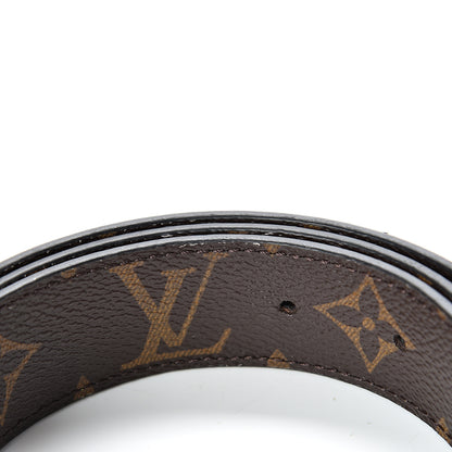 Louis Vuitton Calfskin Monogram 30mm LV Initiales Reversible Belt 90 36 Black 6 of 7