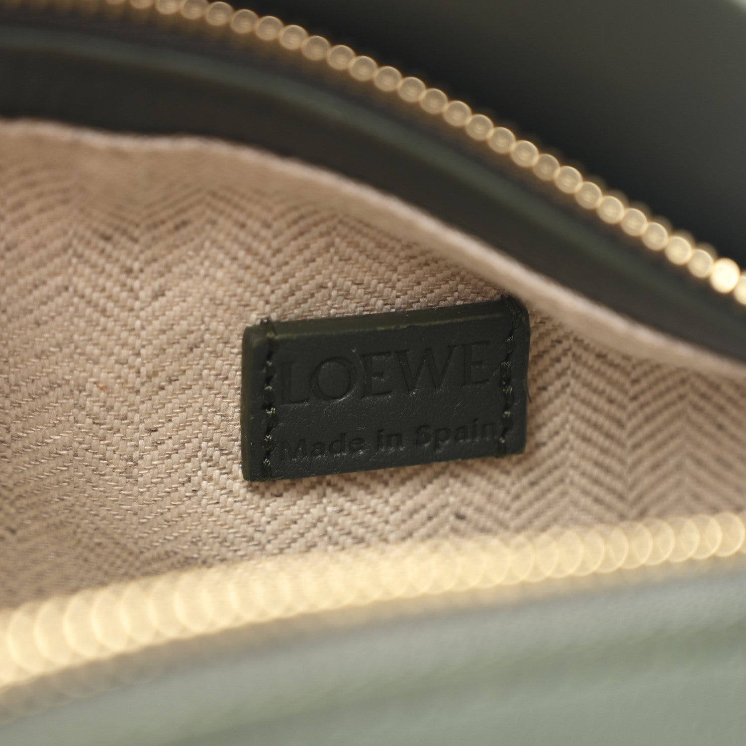 Loewe Calfskin Mini Puzzle Edge Bag Vintage Khaki 6 of 11
